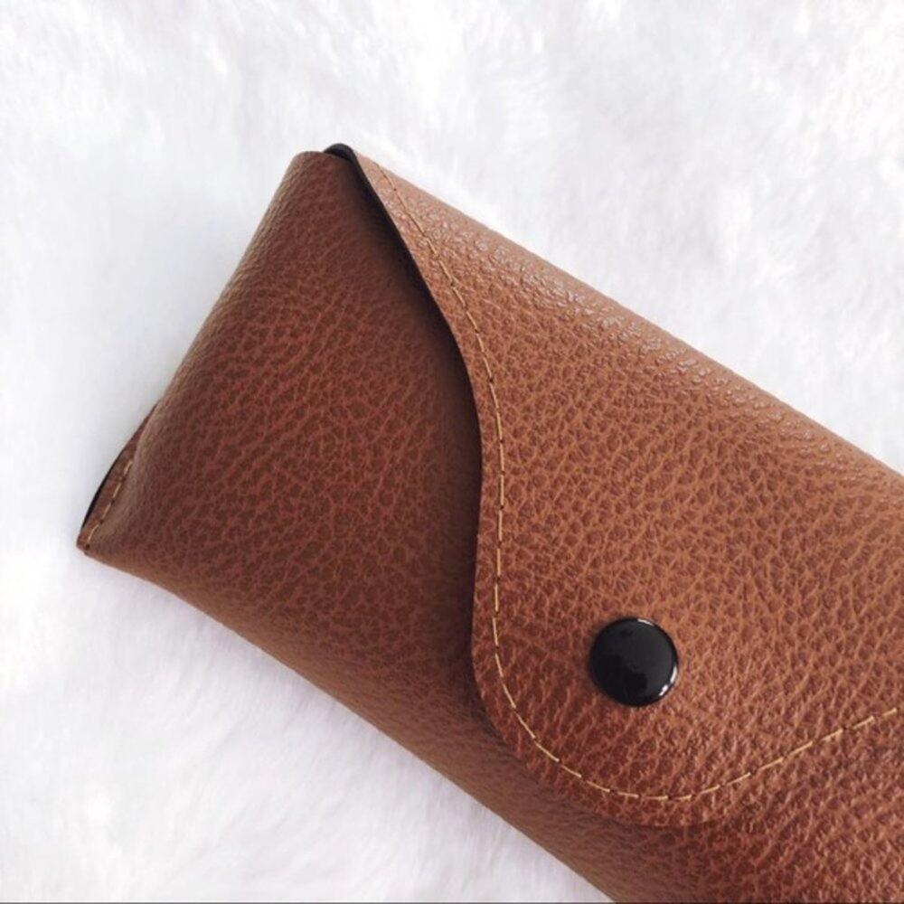 Harley Brown Faux Leather Sunglasses Case - Picture 8 of 9